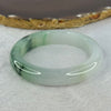 Type A Semi ICY Jelly Green Piao Hua with Lavender and Yellow Jadeite Bangle 49.99g Internal Diameter 53.25mm 11.9 by 8.14mm With SGA Singapore Gemology Authority Cert No 22W54214 (Internal Line)
