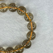 Natural Golden Rutilated Quartz Beads 天然金发水晶手链 50.25g 18cm 13.2mm 16 Beads - Huangs Jadeite and Jewelry Pte Ltd