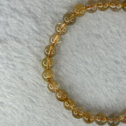 Natural Golden Rutilated Quartz Beads 天然金发水晶手链 9.89g 15cm 6.5mm 31 Beads - Huangs Jadeite and Jewelry Pte Ltd