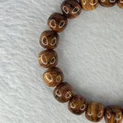 Natural Hainan Huang Huali Rosewood Beads Bracelet 天然海南黄花梨手链 10.24g 17cm 10.8mm 20 Beads - Huangs Jadeite and Jewelry Pte Ltd