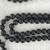 Natural Matt Black Gold King Amber Beads Necklace 天然黑金翁王琥珀项链 20.72g 72cm 6.9mm 108 Beads