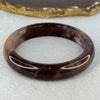 Transparent Dark Purple with Yellow Quartzite Jade Bangle 天山玉手镯 Internal Diameter 60.7mm 57.29g 13.4 by 9.1mm