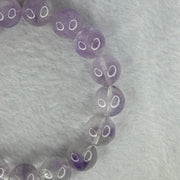 Natural Super 7 Amethyst Beads Bracelet 天然紫超七手链 48.51g 19cm 13.0mm 17 Beads - Huangs Jadeite and Jewelry Pte Ltd