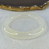 Transparent to White Quartzite Jade Bangle 天山玉手镯 Internal Diameter 57.0mm 66.19g 12.7 by 11.8mm