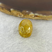 Good Grade Natural Golden Rutilated Quartz Crystal Lulu Tong Barrel 天然金顺发晶水晶露露通桶 
4.72g 14.7 by 13.5mm - Huangs Jadeite and Jewelry Pte Ltd