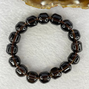 Natural Smoky Quartz Bracelet 42.44g 16.5cm 12.1mm 16 Beads - Huangs Jadeite and Jewelry Pte Ltd