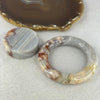 Natural Flower Agate Bangle Set 168.85g 14.2 by 14.1 mm Internal Diameter 55.5 mm - Huangs Jadeite and Jewelry Pte Ltd