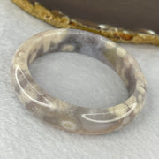 Natural Agate Bangle 44.07g 14.5 by 8.0 mm Internal Diameter 55.4 mm - Huangs Jadeite and Jewelry Pte Ltd