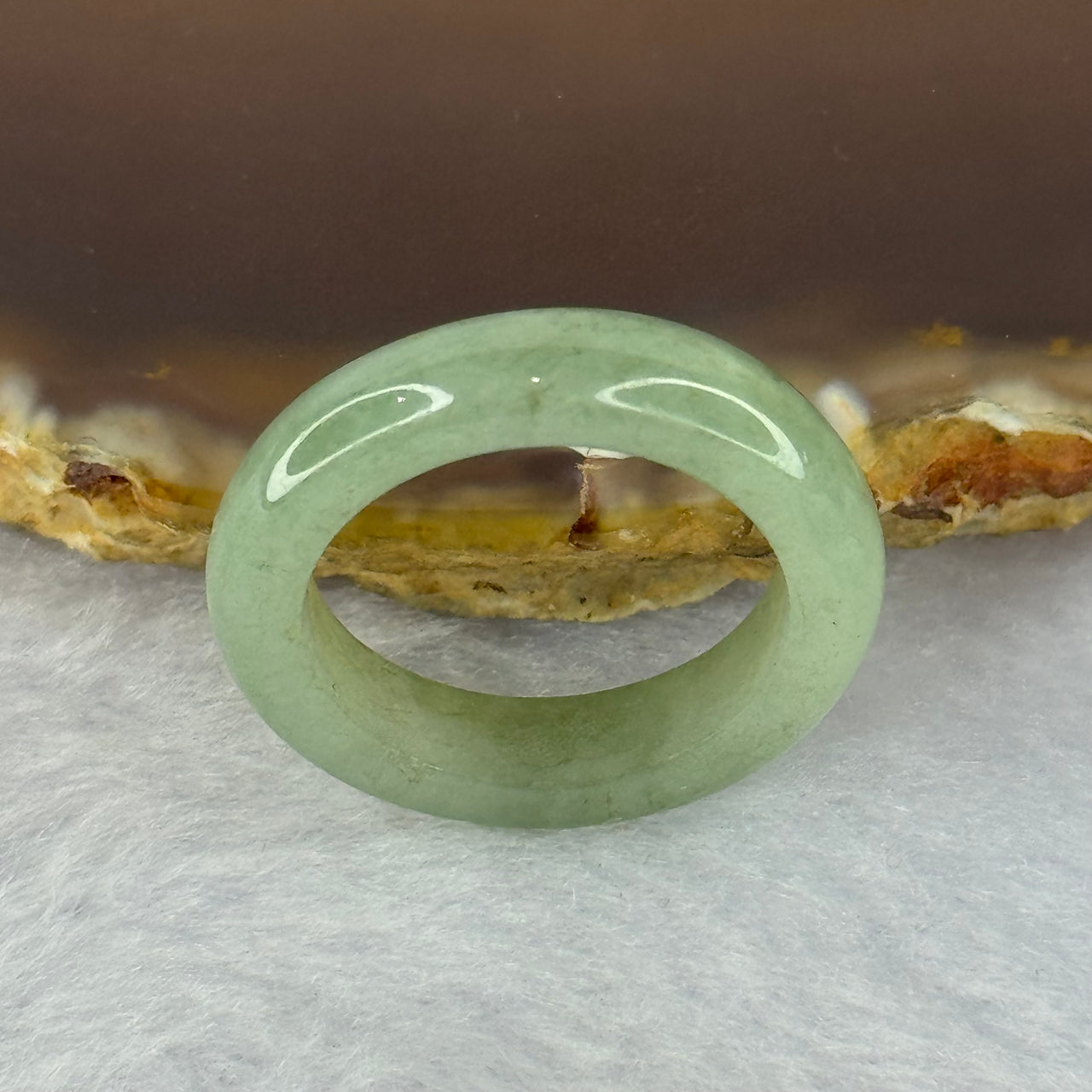 Type A Green Jadeite Ring 3.45g 5.2 by 3.8mm US7 HK15.5