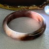 Transparent Dark Purple with Yellow Quartzite Jade Bangle 天山玉手镯 Internal Diameter 62.0mm 55.90g 14.8 by 8.8mm