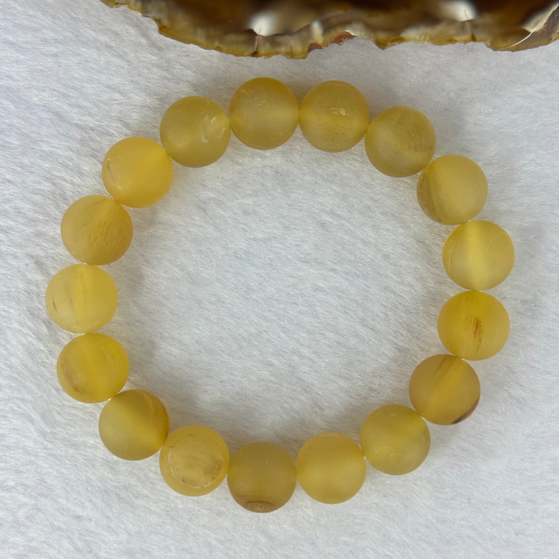 Unknown Beads Bracelet 19.88g 17cm 12.1mm 17 Beads - Huangs Jadeite and Jewelry Pte Ltd