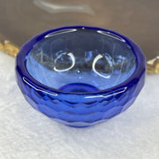 Blue Bowl Luili Display 68.76g 61.0 by 36.7mm - Huangs Jadeite and Jewelry Pte Ltd