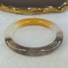 Transparent Purple White Yellow Quartzite Jade Bangle 天山玉手镯 56.3mm 39.75g 9.6 by 9.6mm