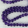 Good Grade Natural Amethyst Necklace 46.46g 52cm 7.7mm 75 Beads