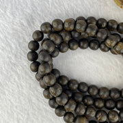 Natural Old Wild Malaysia Agarwood Oval Beads Necklace (Sinking Type) 天然老野生马来西亚沉香手链 38.83g 84cm 8.3mm 108+6 Beads - Huangs Jadeite and Jewelry Pte Ltd