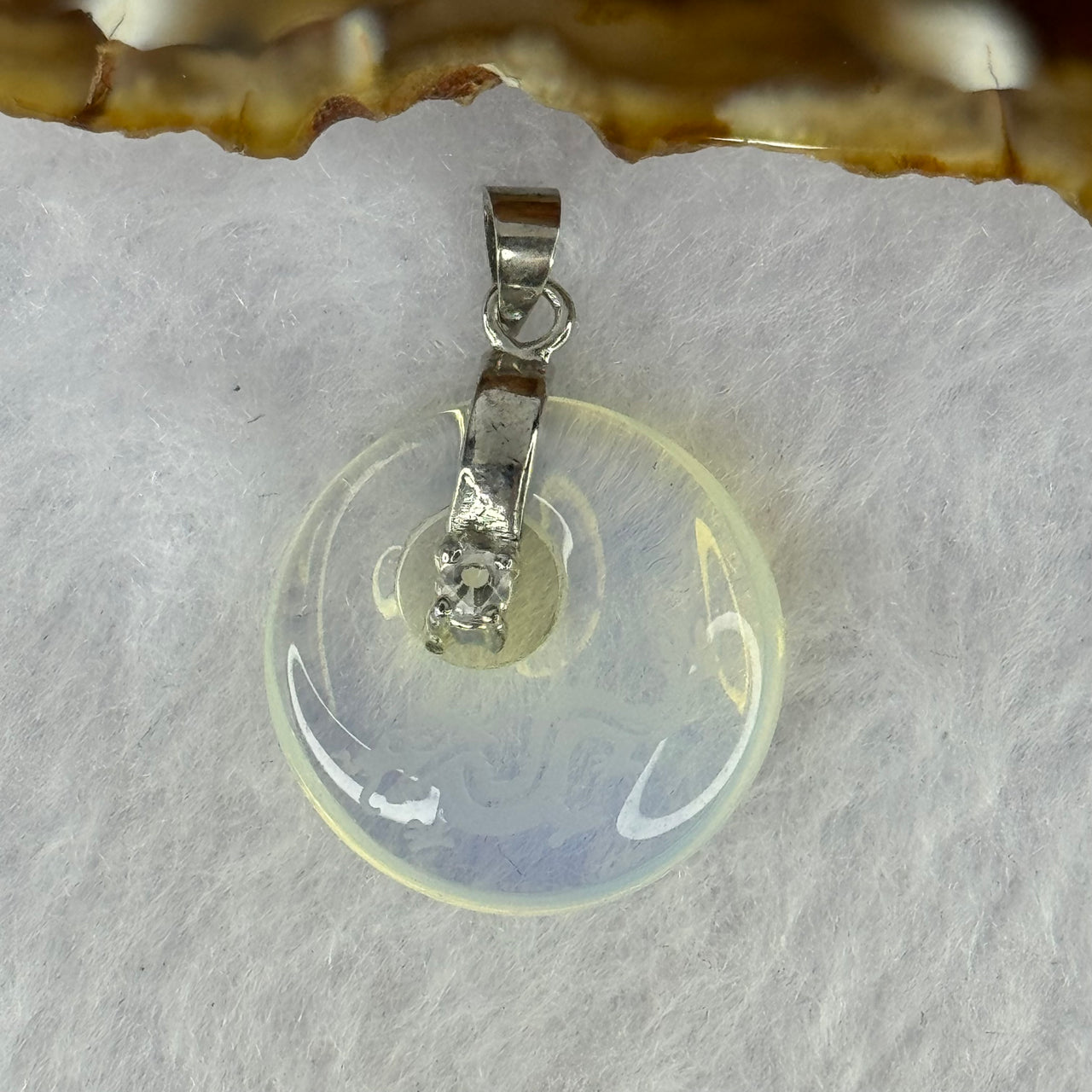 Opalite Dragon Pendant with S925 Sliver Clasps 4.24g 21.1 by 6.6mm