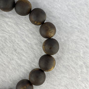 Natural Hainan Wild Old Agarwood Bracelet (Floating) 天然海南野生老树沉香手链 9.64g 17.5cm 10.9mm 19 Beads - Huangs Jadeite and Jewelry Pte Ltd