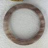 Transparent Purple Quartzite Jade Bangle 天山玉手镯 Internal Diameter 63.9mm 81.99g 13.6 by 11.0mm