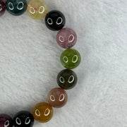 Good Grade Natural Tourmaline Beads Bracelet 好的天然碧玺珠手链 37.02g 17.5cm 10.9mm 19 Beads - Huangs Jadeite and Jewelry Pte Ltd