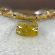 Good Grade Natural Golden Rutilated Quartz Crystal Lulu Tong Barrel 天然金顺发晶水晶露露通桶 
4.69g 17.4 by 12.5mm - Huangs Jadeite and Jewelry Pte Ltd