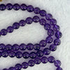 Good Grade Natural Amethyst Necklace 39.39g 52cm 7.2mm 79 Beads