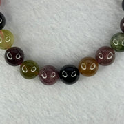 Good Grade Natural Tourmaline Beads Bracelet 好的天然碧玺珠手链 28.83g 16.5cm 9.8mm 20 Beads - Huangs Jadeite and Jewelry Pte Ltd