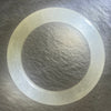 Transparent to White Quartzite Jade Bangle 天山玉手镯 Internal Diameter 57.0mm 66.19g 12.7 by 11.8mm