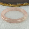 Natural Rose Quartz Bangle 38.01g Internal Diameter 59.9mm 10.3 by 8.5mm