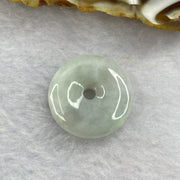 Type A Green Lavender Ping An Kou Jadeite 24.2 by 24.2 by 6.6mm 7.83g - Huangs Jadeite and Jewelry Pte Ltd