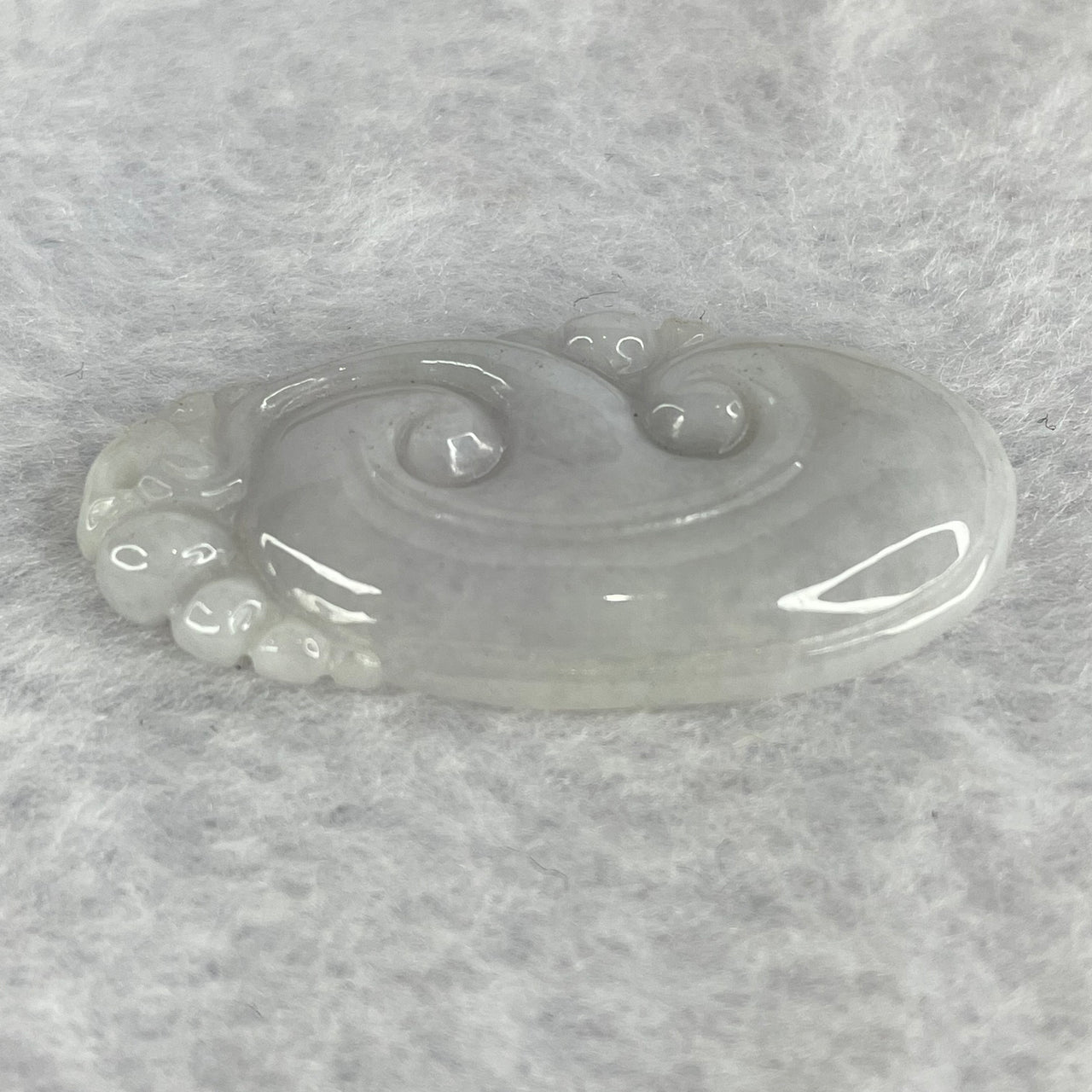 Type A Lavender Jadeite Ruyi 如意 37.75g 40.4 by 19.5 by 5.0mm - Huangs Jadeite and Jewelry Pte Ltd