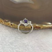 Amethyst 5.8 by 4.9 by 3.2mm (estimated) in 925 Silver Ring 1.58g - Huangs Jadeite and Jewelry Pte Ltd