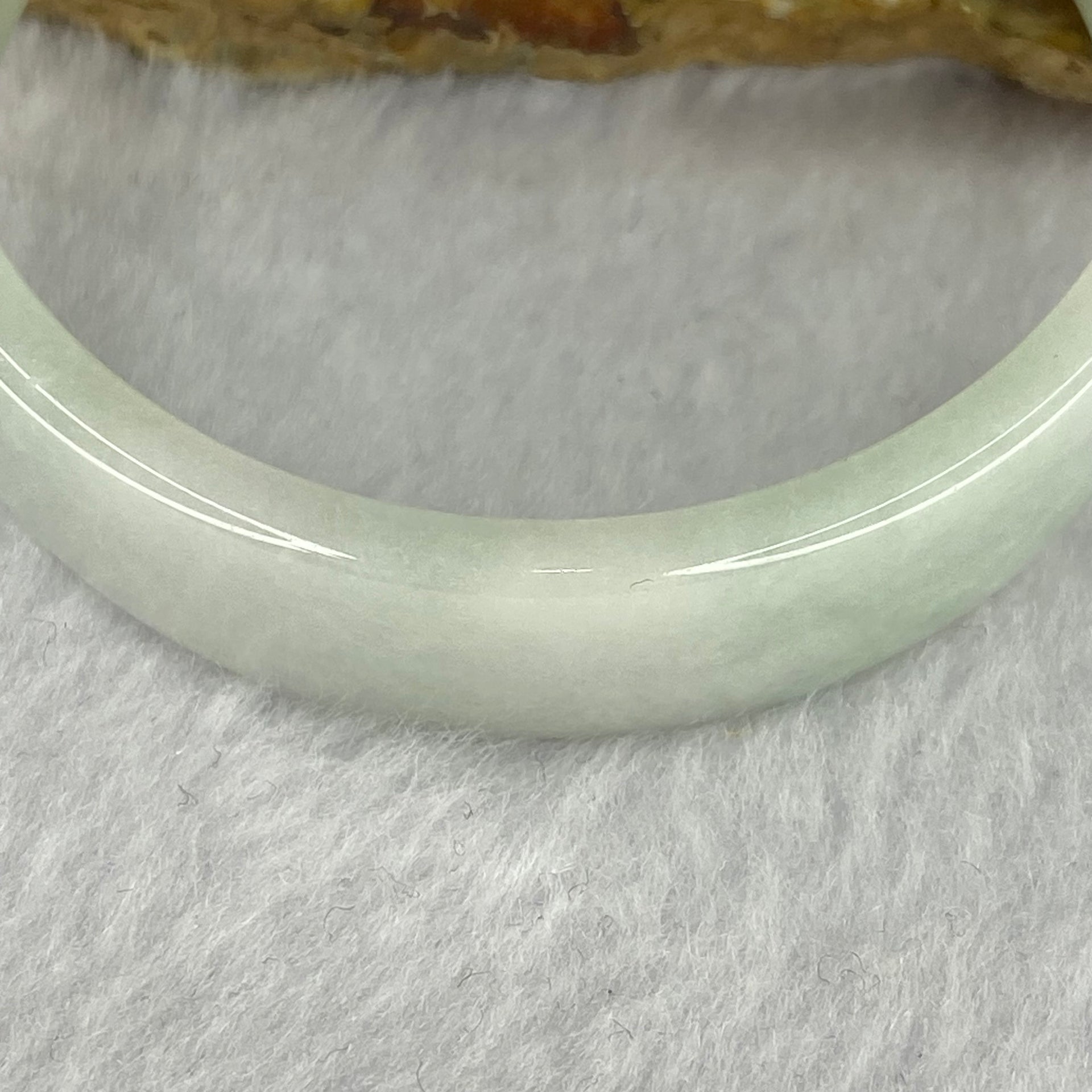 Type A Sky Blue Jadeite Bangle 33.99g inner diameter 53.2mm 13.4 by 4.4mm (slight internal line) - Huangs Jadeite and Jewelry Pte Ltd