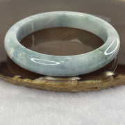 Type A Blue Jade Jadeite Bangle 48.93g inner Dia 56.6mm 11.7 by 7.8mm (External Rough) - Huangs Jadeite and Jewelry Pte Ltd