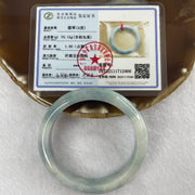 Type A Blue Jade Jadeite Bangle 48.93g inner Dia 56.6mm 11.7 by 7.8mm (External Rough) - Huangs Jadeite and Jewelry Pte Ltd