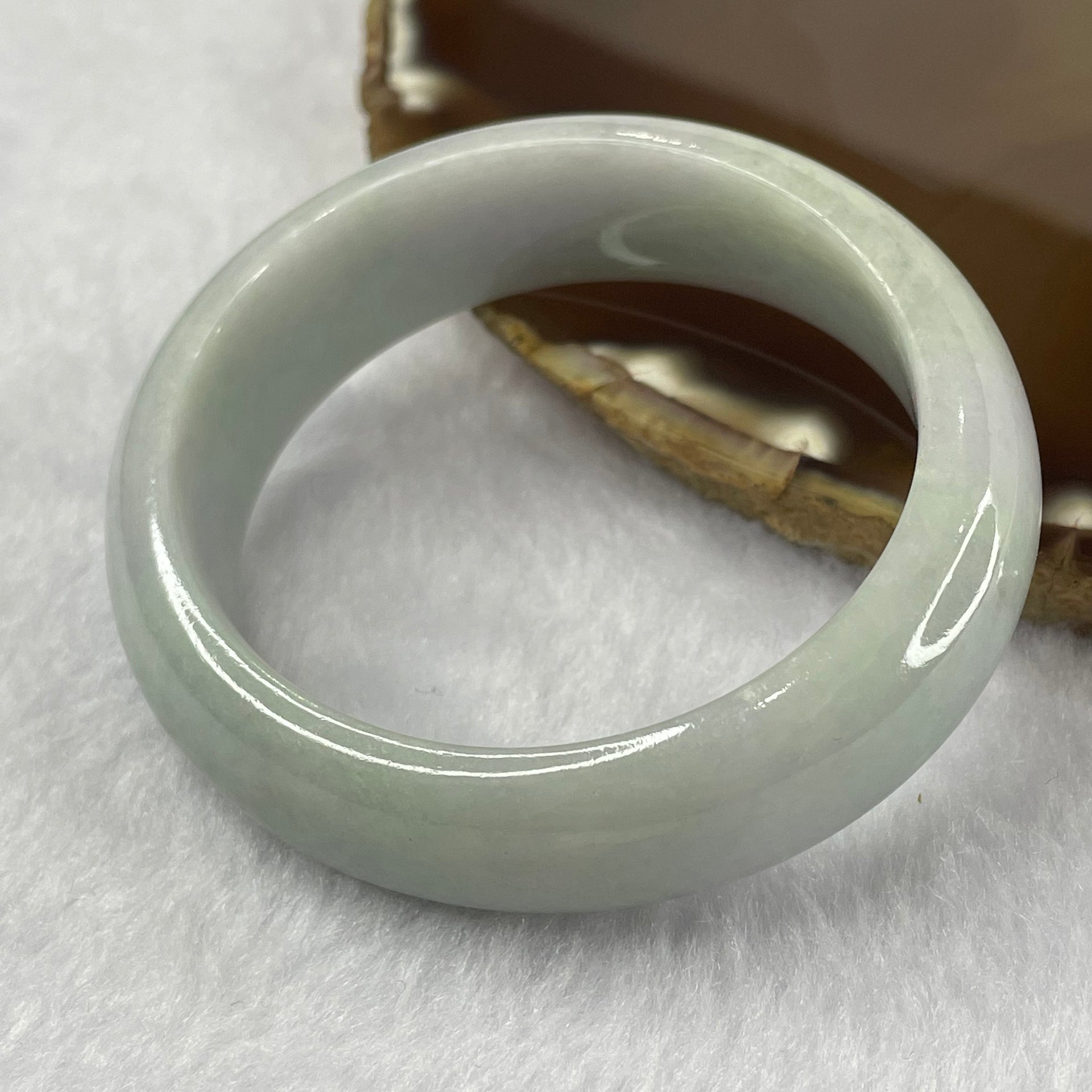 Type A Sky Blue and Lavender Jade Jadeite Bangle 51.96g inner Dia 52.5mm 15.1 by 7.6mm (Internal Line) - Huangs Jadeite and Jewelry Pte Ltd