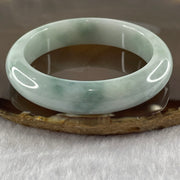 Type A Sky Blue Jade Jadeite Bangle 61.04g inner Dia 55.3mm 13.4 by 8.9mm (Slight Internal Line) - Huangs Jadeite and Jewelry Pte Ltd