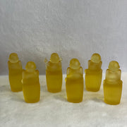 Liuli Crystal 6 Monks Total 553g each about 30.2 by 29.6 by 75.7mm - Huangs Jadeite and Jewelry Pte Ltd