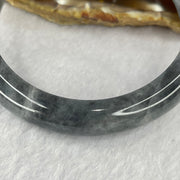 Type A Grey Wuji Jadeite Bangle 65.78g inner Dia 61.0mm 12.1 by 8.9mm - Huangs Jadeite and Jewelry Pte Ltd