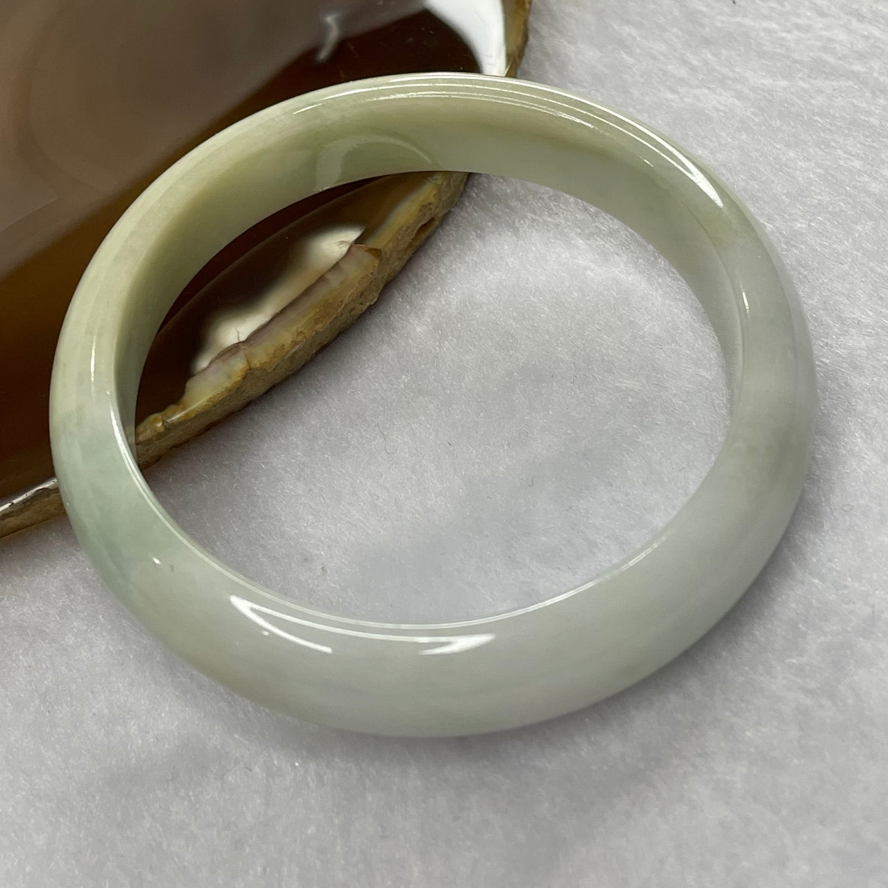 Type A Green, Yellow and Lavender Bangle 41.19g inner Dia 54.7mm 11.6 by 6.7mm - Huangs Jadeite and Jewelry Pte Ltd