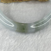 Type A Blueish Lavender Green Jadeite Bangle 57.14g inner Dia 57.6mm 13.1 by 8.2mm - Huangs Jadeite and Jewelry Pte Ltd