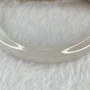 Type A Jelly Faint Greyish Lavender Jadeite Bangle 31.99g inner diameter 55.3mm 10.4 by 7.0mm (slight external rough) - Huangs Jadeite and Jewelry Pte Ltd