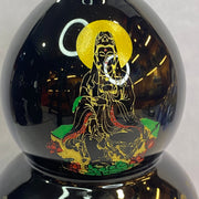 Onyx Hulu with Guan Yin Carving 1,686g 99.6 by 99.8 by 164.4mm - Huangs Jadeite and Jewelry Pte Ltd