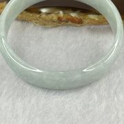 Type A Sky Blue Lavender Jadeite Bangle 24.09g inner Dia 51.8mm 13.0 by 3.9mm (internal lines) - Huangs Jadeite and Jewelry Pte Ltd