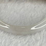 Type A Jelly Faint Greyish Lavender Jadeite Bangle 31.99g inner diameter 55.3mm 10.4 by 7.0mm (slight external rough) - Huangs Jadeite and Jewelry Pte Ltd