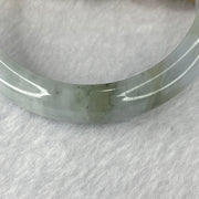 Type A Blueish Lavender Green Jadeite Bangle 57.14g inner Dia 57.6mm 13.1 by 8.2mm - Huangs Jadeite and Jewelry Pte Ltd