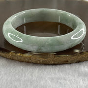 Type A Sky Blue Jade Jadeite Bangle 56.25g inner Dia 56.7mm 12.8 by 8.5mm (Internal Lines) - Huangs Jadeite and Jewelry Pte Ltd