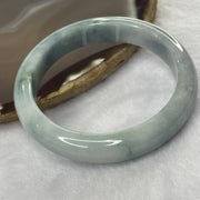 Type A Blue Jade Jadeite Bangle 48.93g inner Dia 56.6mm 11.7 by 7.8mm (External Rough) - Huangs Jadeite and Jewelry Pte Ltd