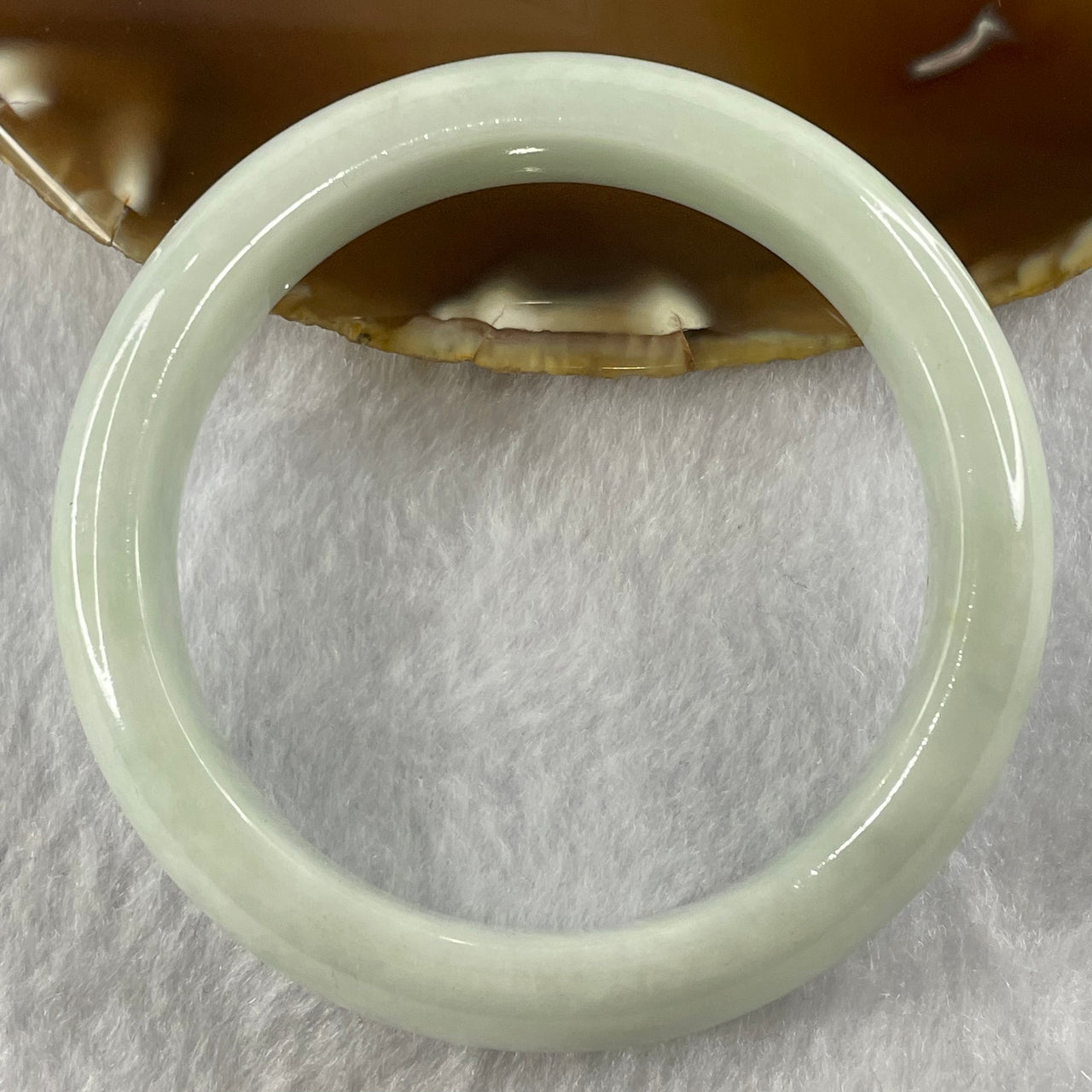 Type A Mint Green Jade Jadeite Bangle 73.68g inner Dia 59.4mm 14.6 by 8.8mm - Huangs Jadeite and Jewelry Pte Ltd