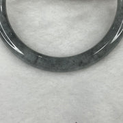 Type A Grey Jadeite Bangle 25.98g inner diameter 53.2mm 6.8 by 7.2mm - Huangs Jadeite and Jewelry Pte Ltd