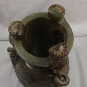 Rare Antique Natural Nephrite Vase - Huangs Jadeite and Jewelry Pte Ltd